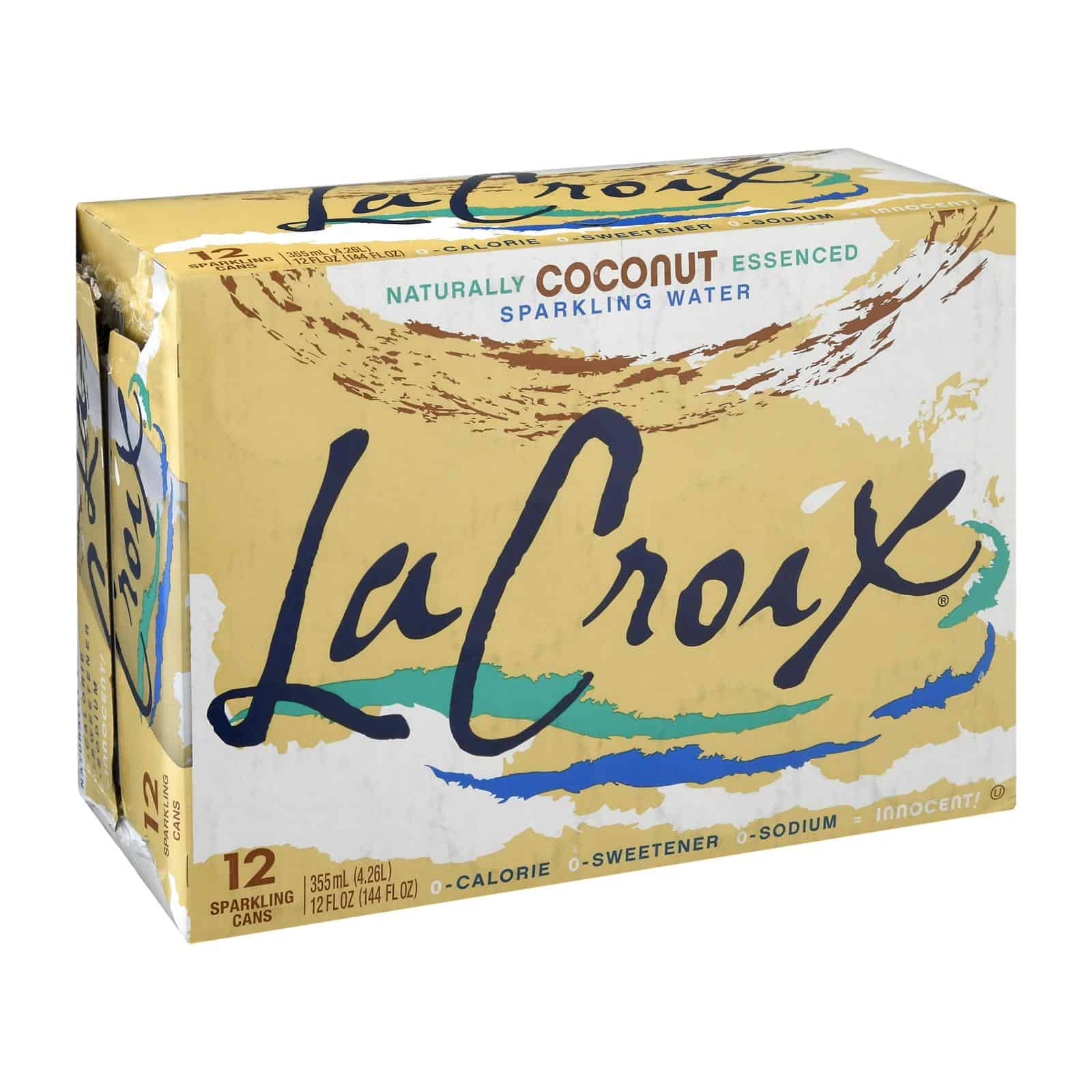 Lacroix Sparkling Water - Coconut - Case of 2 - 12 Fl oz. - Image 2
