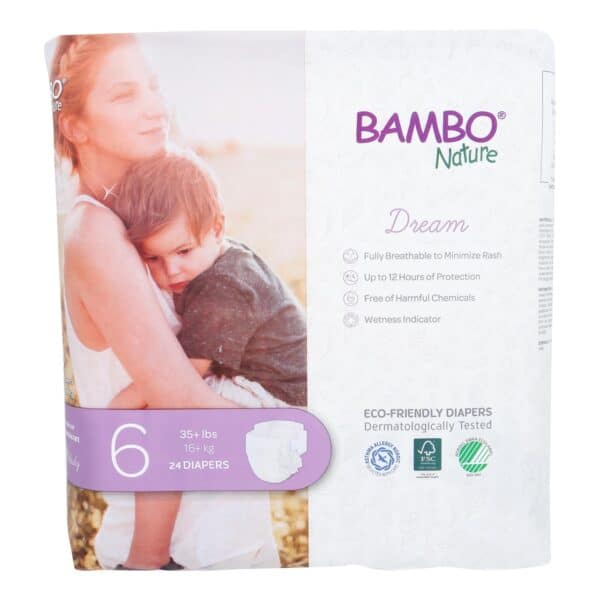 Bambo Nature - Diaper Size 6 - Case of 6-24 CT