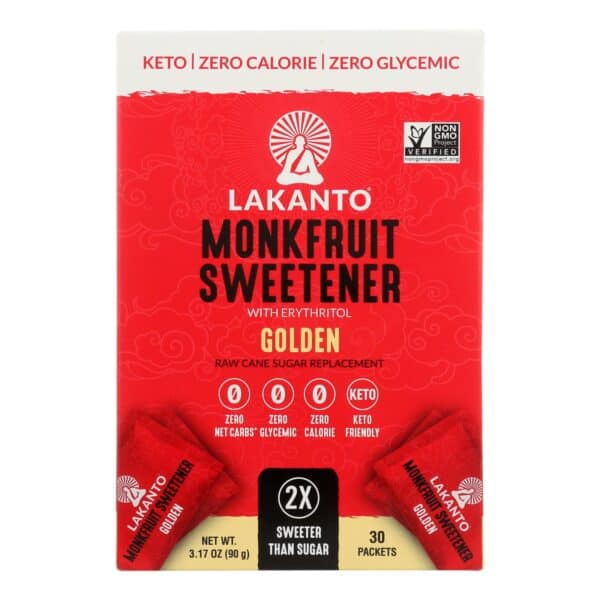 Lakanto - Monkfruit Sweetener Sticks - 30 Count - Case of 8 - 3.17 oz. - Image 2