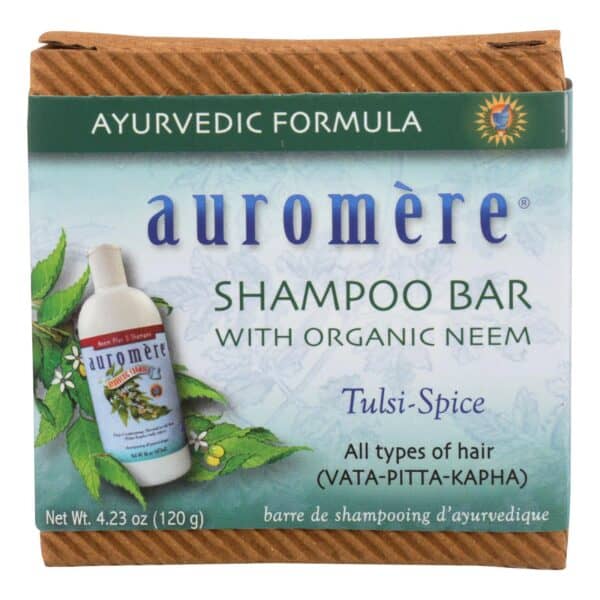 Auromere Shampoo - Tulsi-Spice Eco-Friendly Non-Gmo Vegan/Cruelty-Free - Case of 1 - 4.23 oz. - Image 2