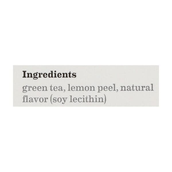 Bigelow Tea Green Tea - with Lemon - Case of 6 - 20 BAG - Image 2