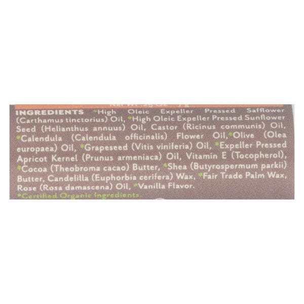 Soothing Touch Vanilla Rose Lip Balm Moisturizes And  - Case of 12 - .25 OZ
