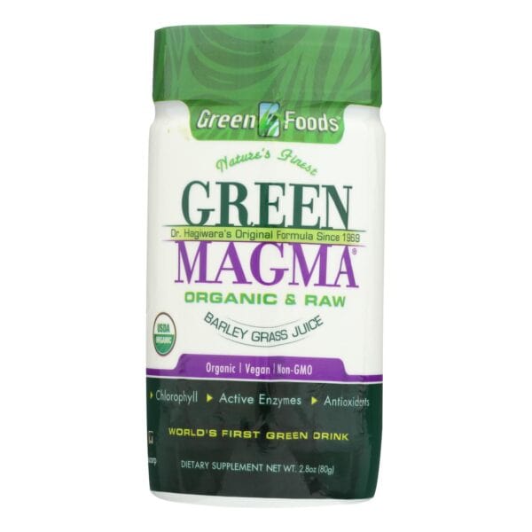 Green Foods Dr Hagiwara Green Magma Barley Grass Juice Powder - 2.8 oz - Image 3