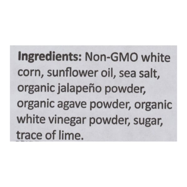 Mi Nina's White Corn Tortilla Chips With Jalapeno Aguave  - Case of 9 - 12 OZ - Image 3