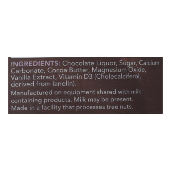 Adora - Chocolate Disk Dark Chocolate Calcium - 1 Each - 30 Count - Image 2