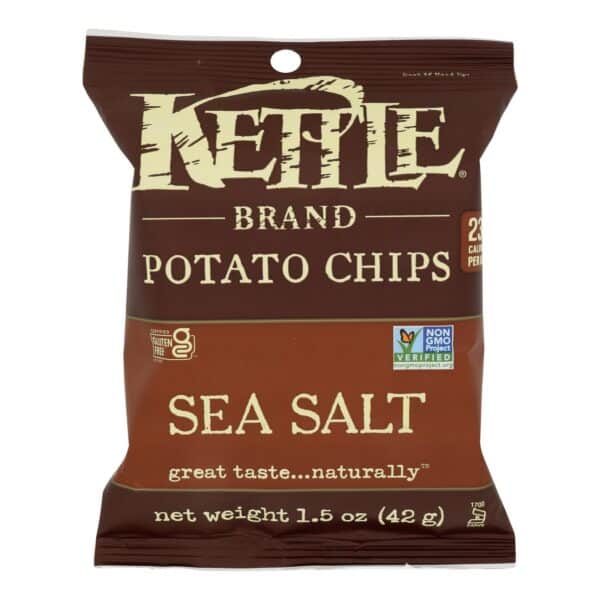 Kettle Brand Potato Chips - Sea Salt - 1.5 oz - case of 24 - Image 2