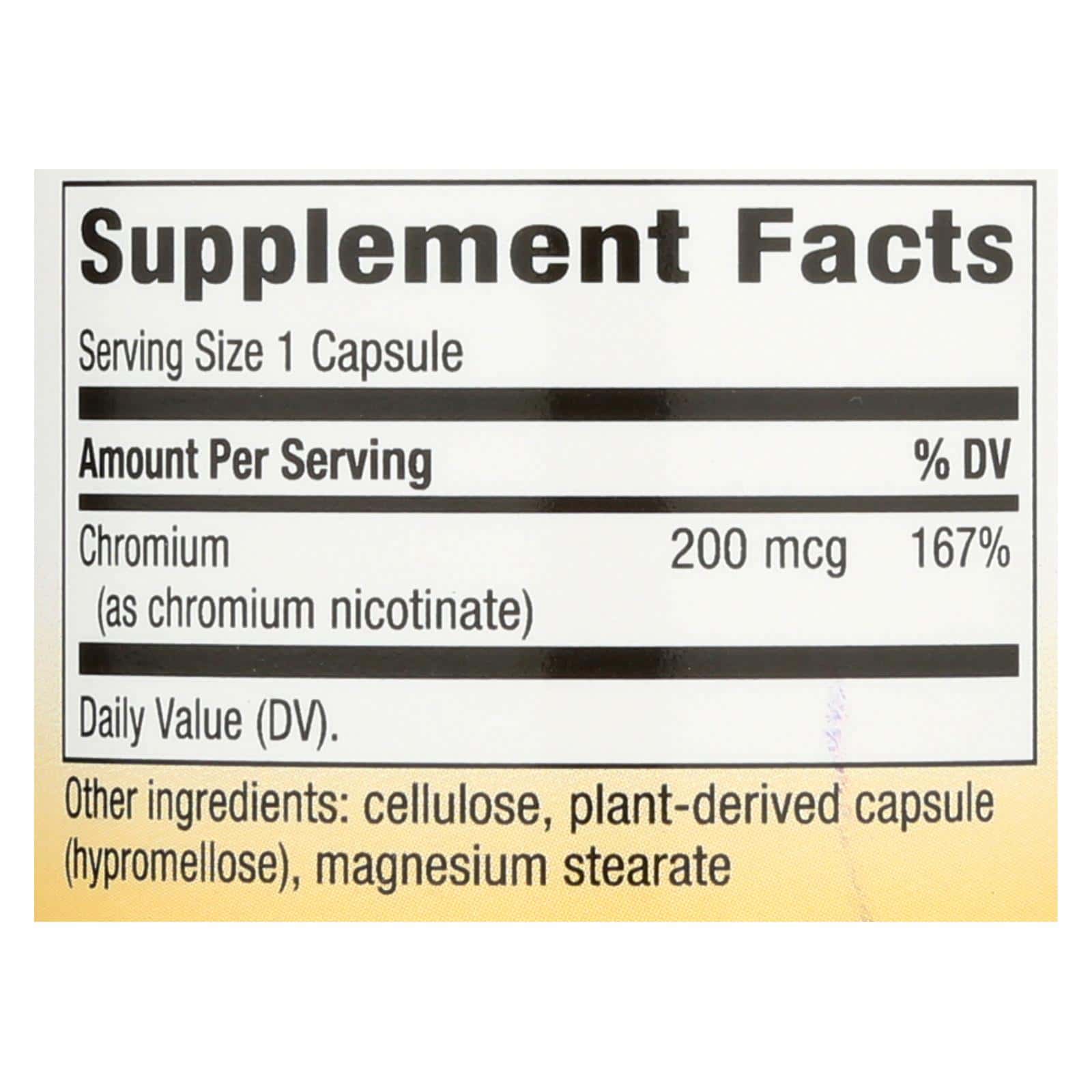 Nature's Way - GTF Chromium Polynicotinate - 100 Capsules - Image 2