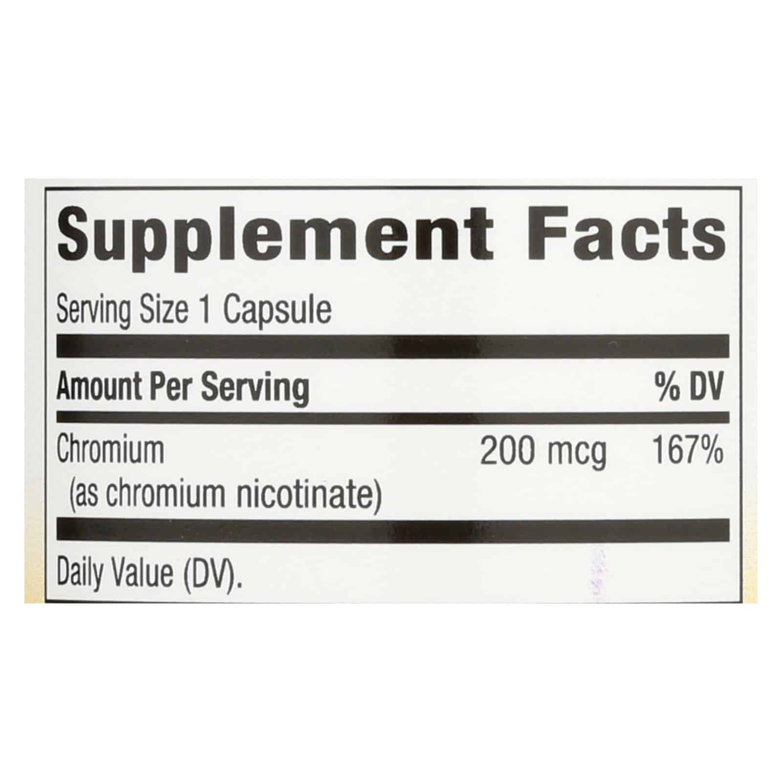 Nature's Way - GTF Chromium Polynicotinate - 100 Capsules