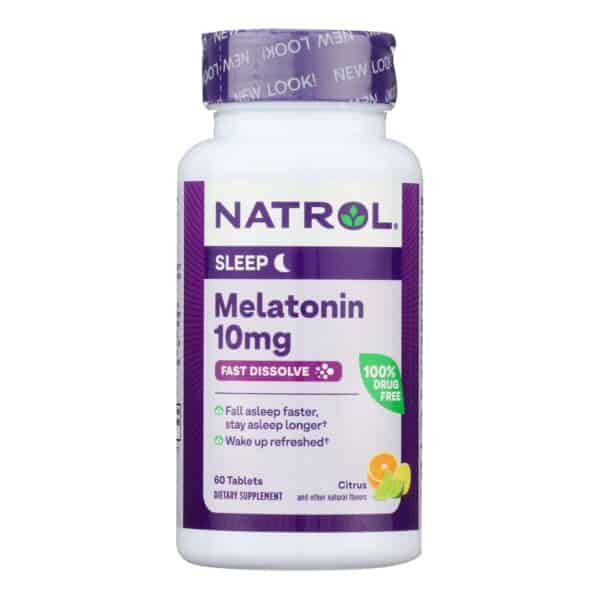 Natrol - Melatonin 10mg F/d Citrus - 1 Each - 60 TAB