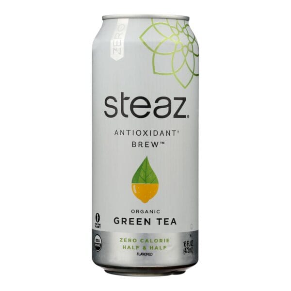 Steaz Zero Calorie Green Tea - Half and Half - Case of 12 - 16 Fl oz. - Image 3