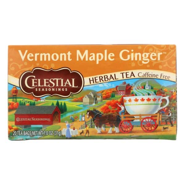 Celestial Seasonings - Tea - Vermont Maple Ginger - Case of 6 - 20 Bags - Image 2