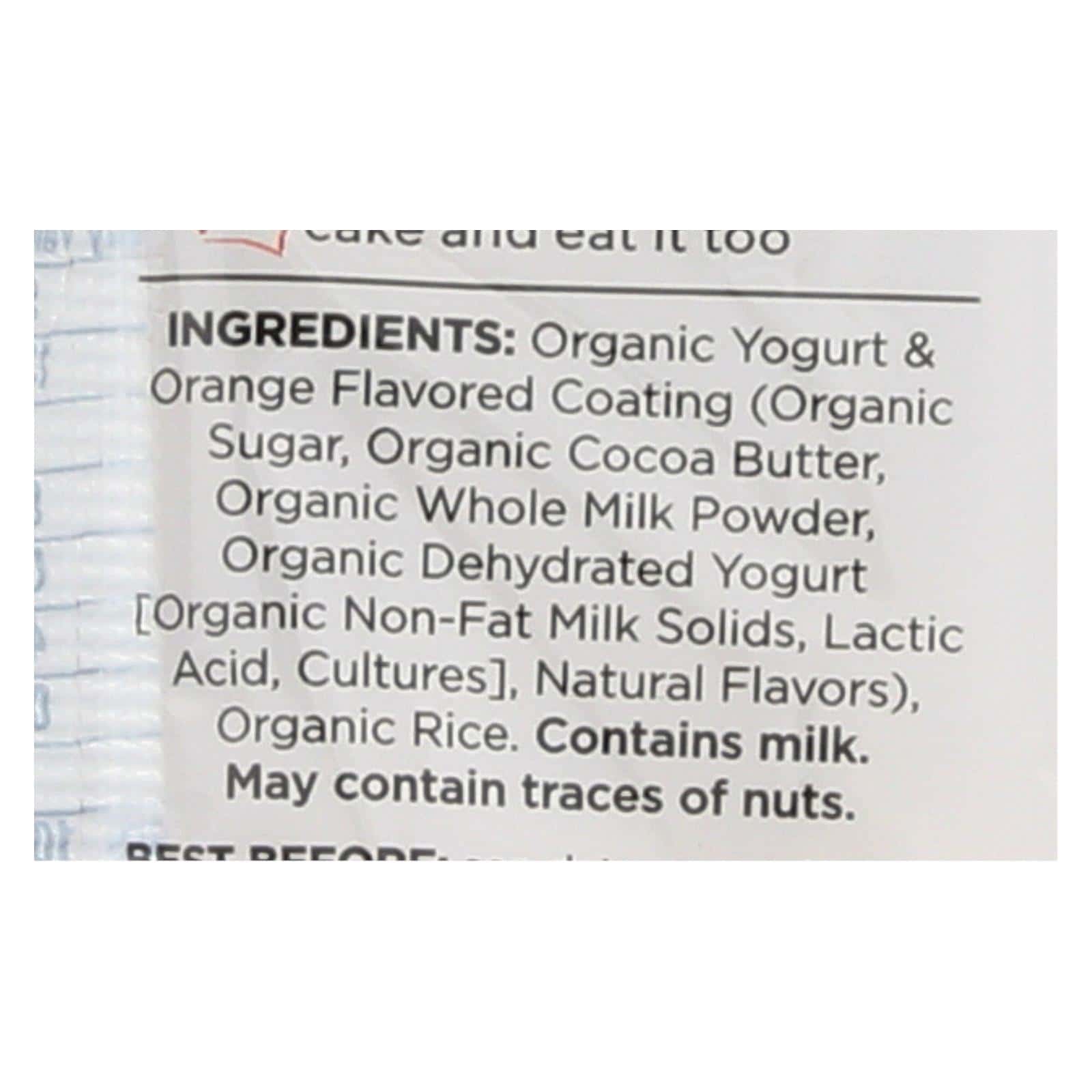 Element Organic Dipped Rice Cakes - Vanilla Orange - Case of 6 - 3.5 oz