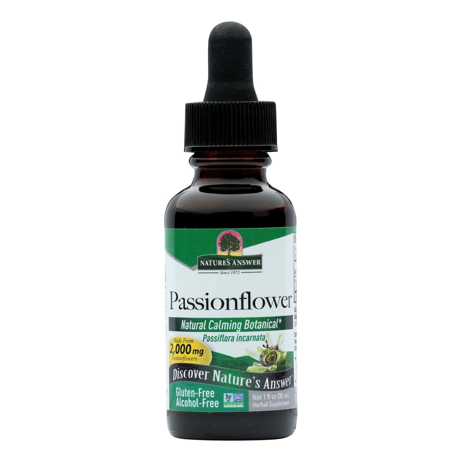 Nature's Answer - Passionflower Herb Alcohol Free - 1 fl oz - Image 2