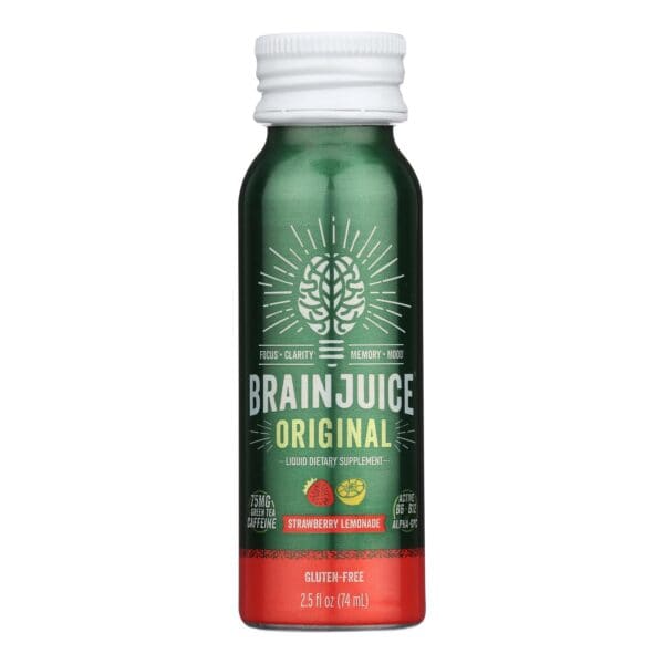 Brain Juice - Brain Juice Strawberry Lemonade - Case of 12 - 2.5 fl oz - Image 2