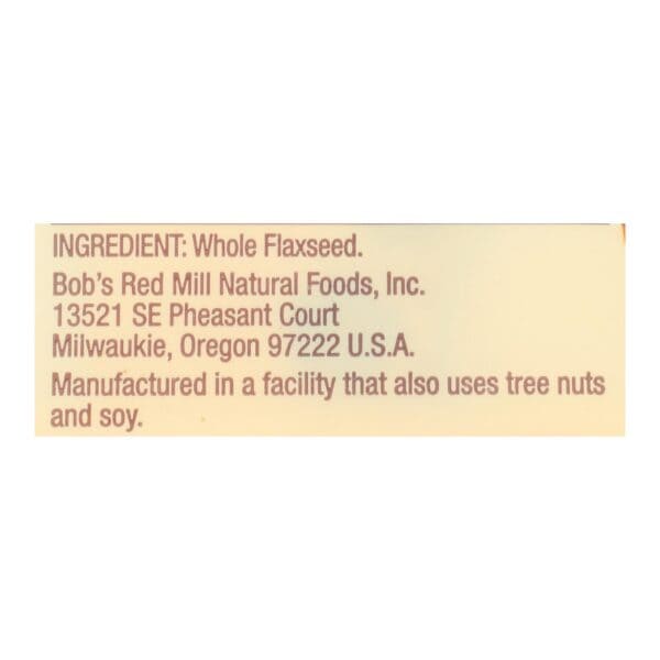 Bob's Red Mill - Flaxseeds Brown Gluten Free - Case of 4-13 OZ - Image 3