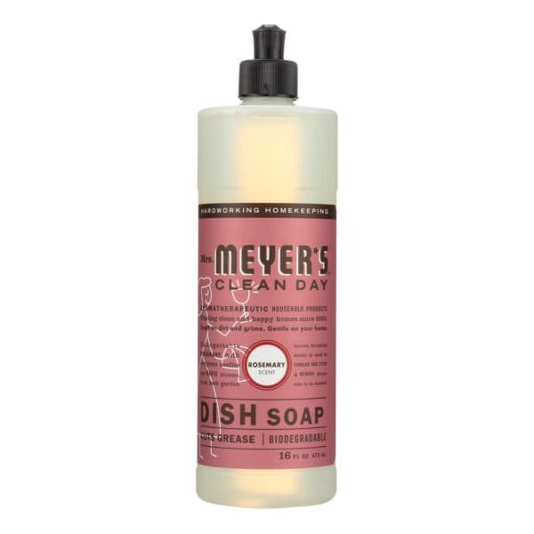 Mrs. Meyer's Clean Day - Liquid Dish Soap - Rosemary - Case of 6 - 16 oz - Image 2