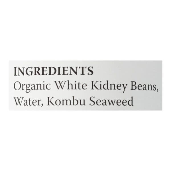 Eden Foods Organic Cannellini White Kidney Beans - Case of 12 - 15 oz.