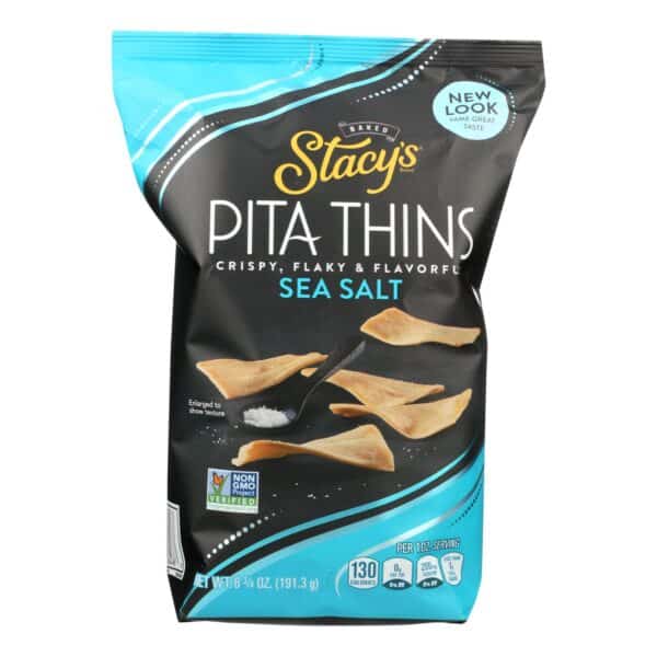 Stacy's Pita Chips Simply Naked Pita Chips - Case of 8 - 6.75 oz. - Image 3