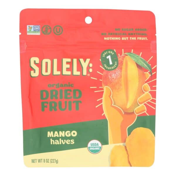 Solely - Dried Fruit Organic Mango Halves - Case of 6-8 OZ - Image 2