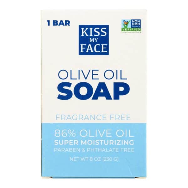 Kiss My Face Bar Soap Pure Olive Oil Fragrance Free - 8 oz - Image 2
