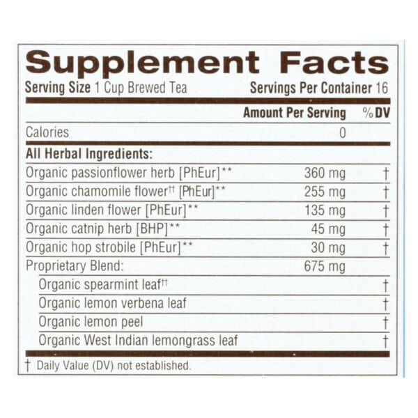 Traditional Medicinals Organic Nighty Night Tea - Caffeine Free - 16 Bags - Image 2