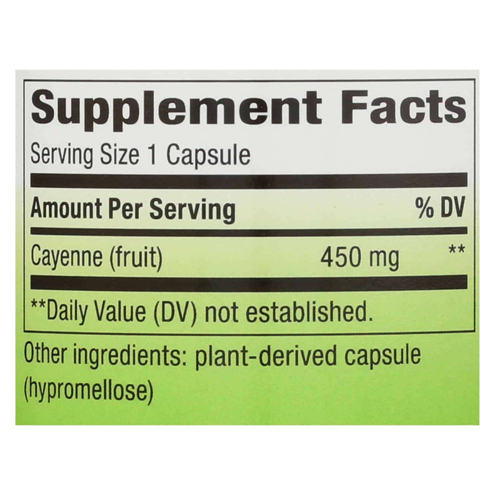 Nature's Way - Cayenne 40000 HU - 450 mg - 180 Capsules - Image 2