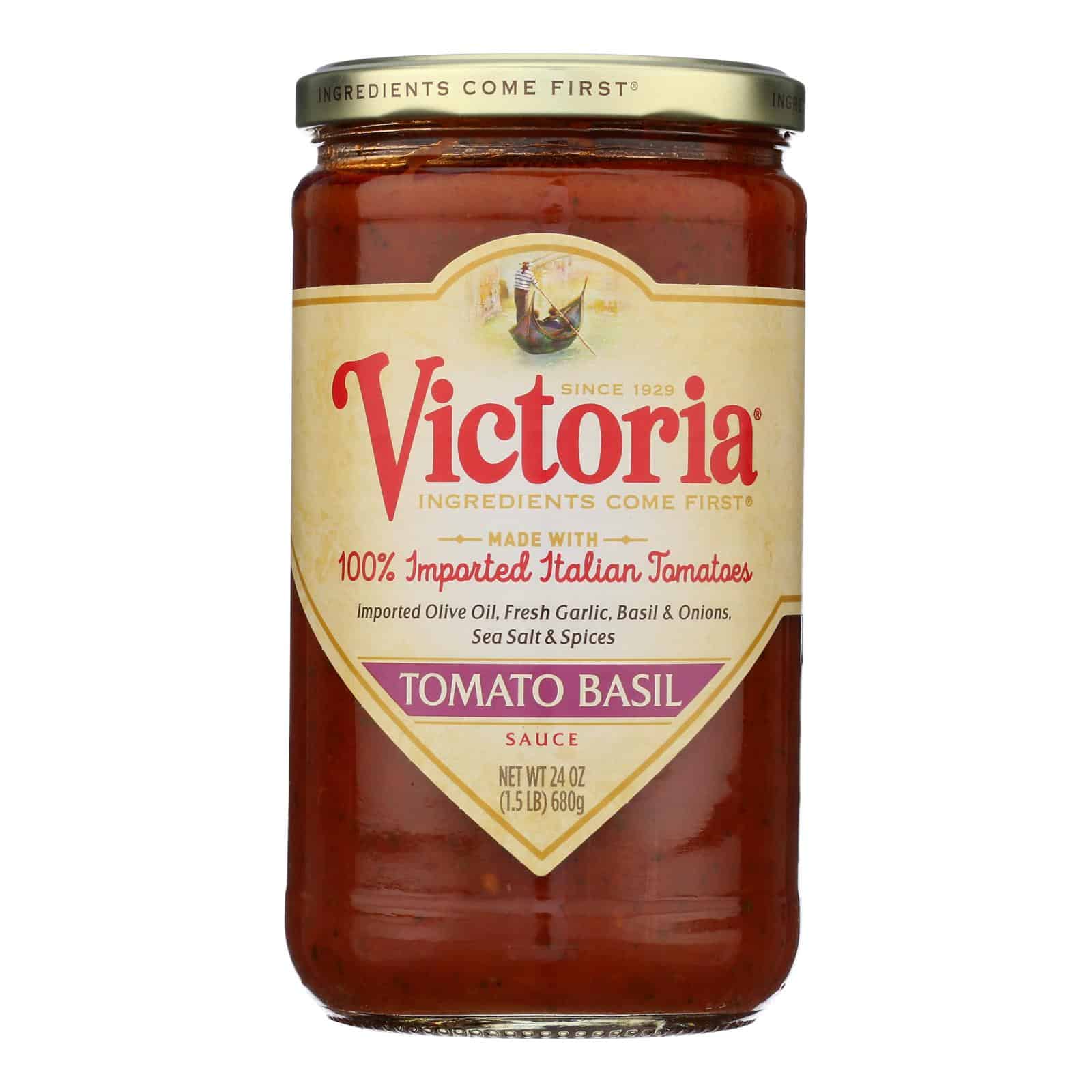 Victoria Tomato Basil Sauce - Case of 6 - 24 Fl oz. - Image 3