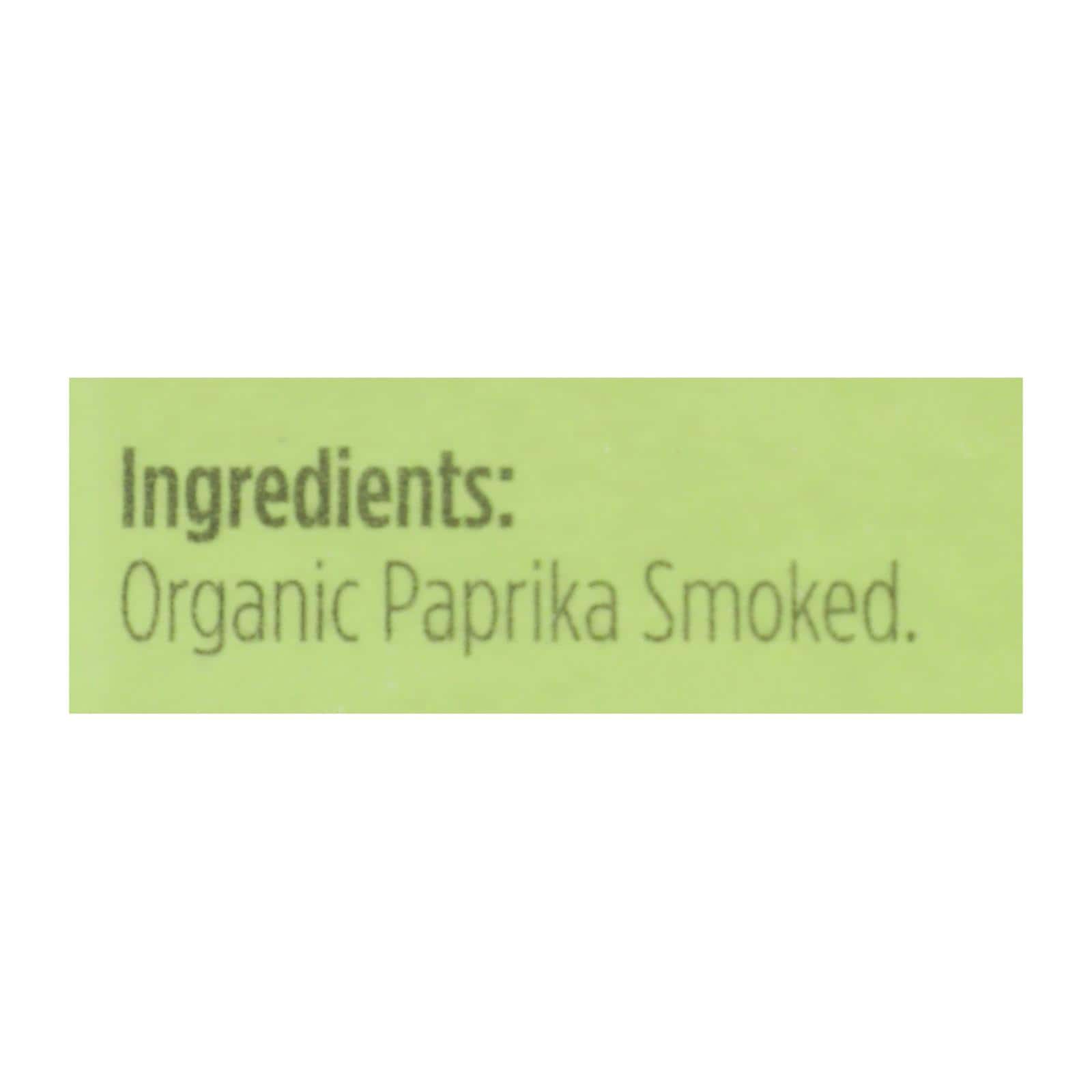 Spicely Organics - Organic Paprika - Smoked - Case of 6 - 0.45 oz. - Image 2
