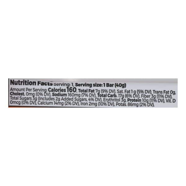 Orgain Organic Protein Bar - Peanut Butter - Case of 12 - 1.40 OZ - Image 2