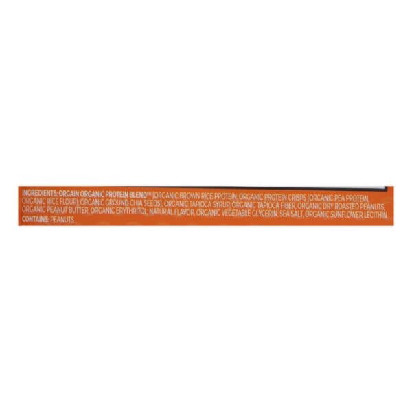 Orgain Organic Protein Bar - Peanut Butter - Case of 12 - 1.40 OZ - Image 3