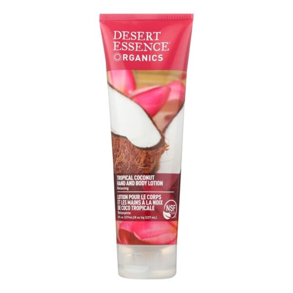 Desert Essence - Hand and Body Lotion Tropical Coconut - 8 fl oz - Image 2