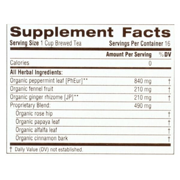 Traditional Medicinals Belly Comfort Peppermint - Caffeine Free - Case of 6 - 16 Bags - Image 2