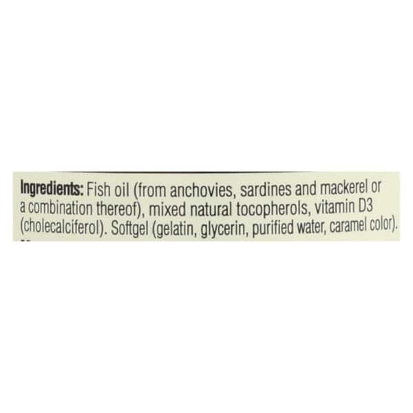 Spectrum Essentials Omega-3 Fish Oil With Vitamin D Dietary Supplement  - 1 Each - 250 SGEL - Image 2