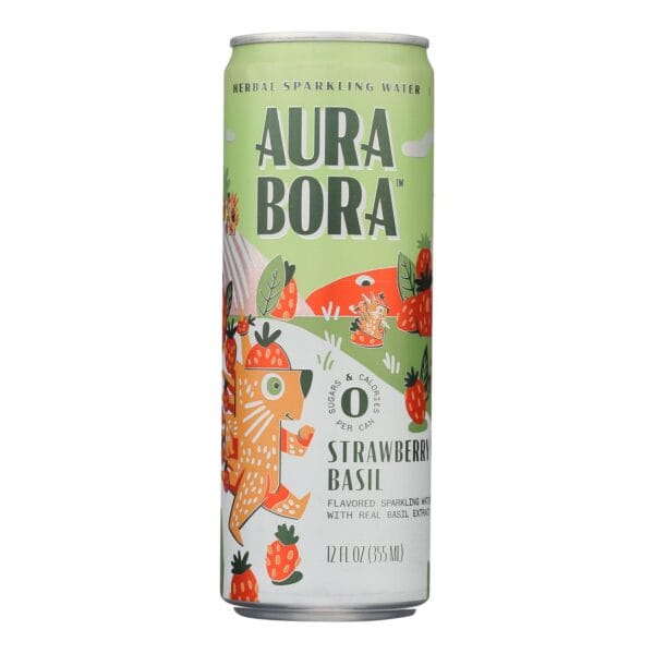 Aura Bora - Sparkling Water Basil Berry - Case of 12-12 FZ - Image 3