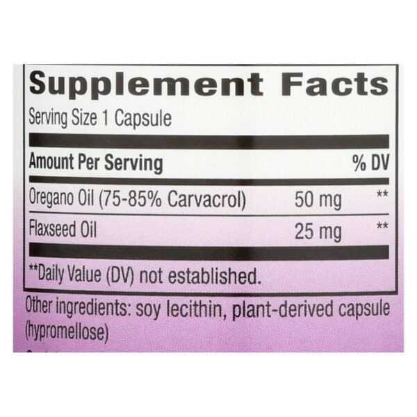 Nature's Way - Oregano Oil Standardized - 60 Vegetarian Capsules - Image 2
