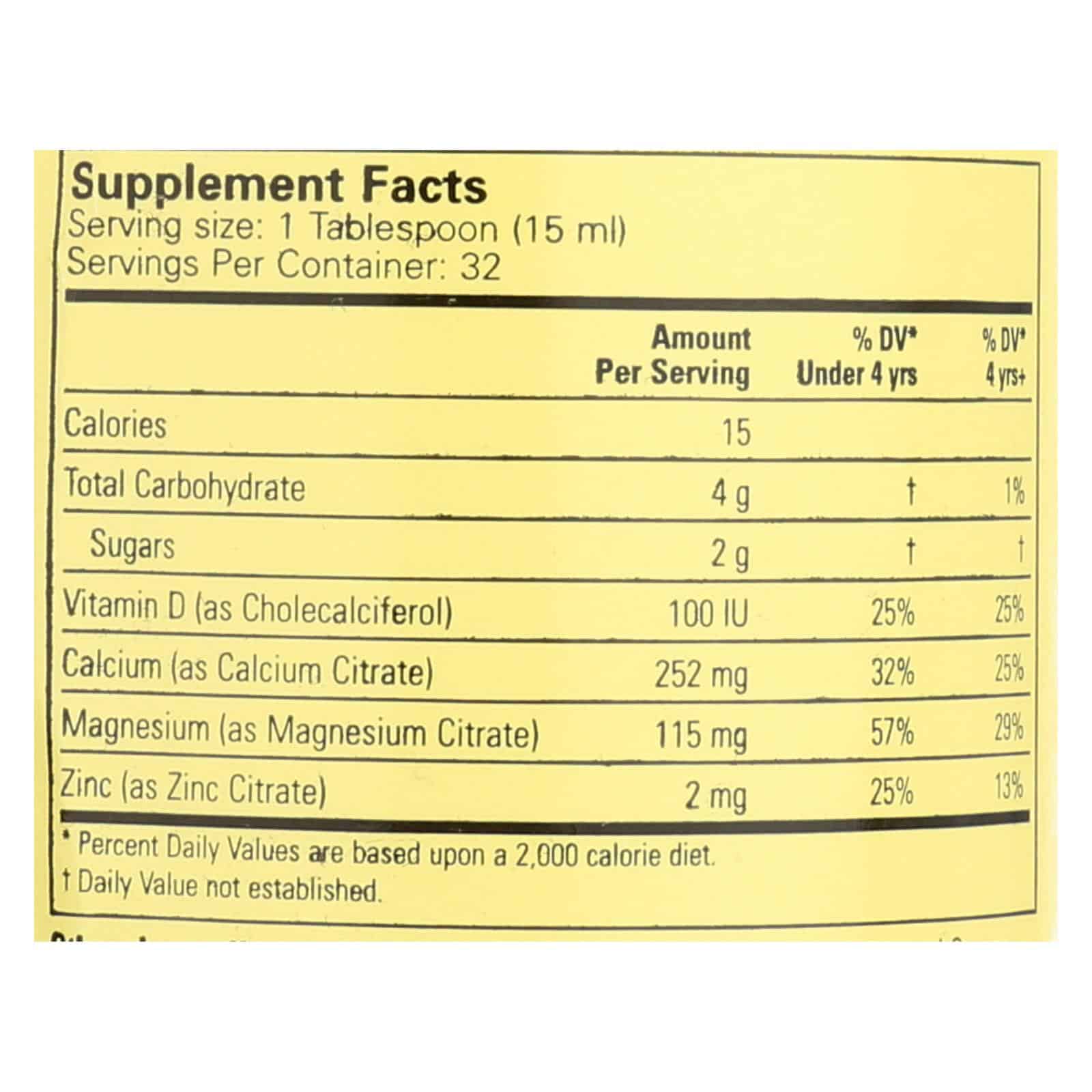 Childlife Liquid Calcium with Magnesium Natural Orange - 16 fl oz - Image 3