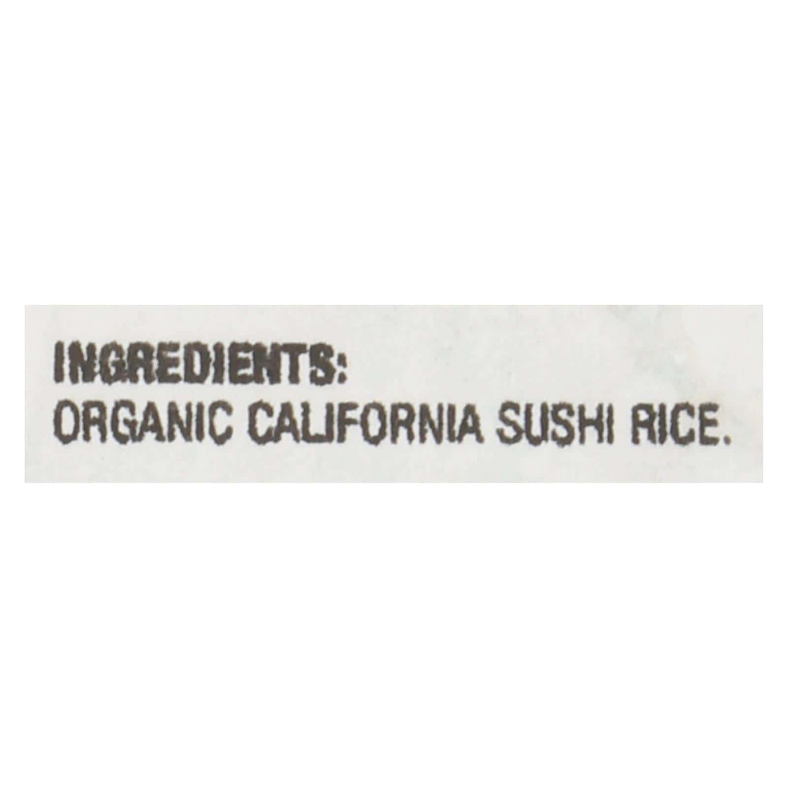 Lundberg Family Farms Organic Sushi Short Grain White Rice - Single Bulk Item - 25LB - Image 3