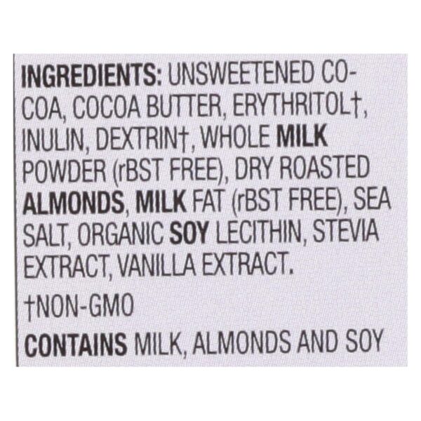 Lily's Sweets Chocolate Bar - Milk Chocolate - 40 Percent Cocoa - Salted Almond - 3 oz Bars - Case of 12 - Image 3