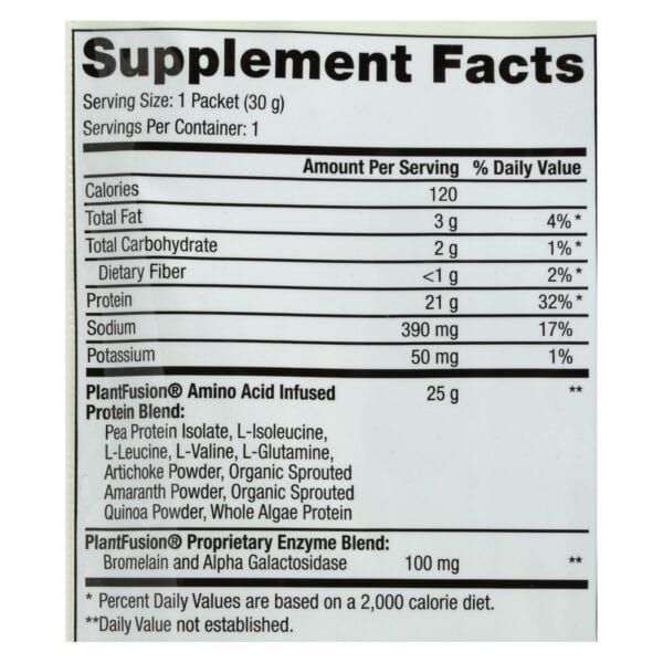 Plantfusion - Complete Protein - Chocolate - Case of 12 - 30 Grams - Image 3