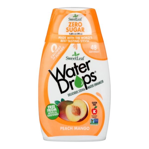 Sweet Leaf Water Drops - Peach Mango - 1.62 fl oz - Image 3