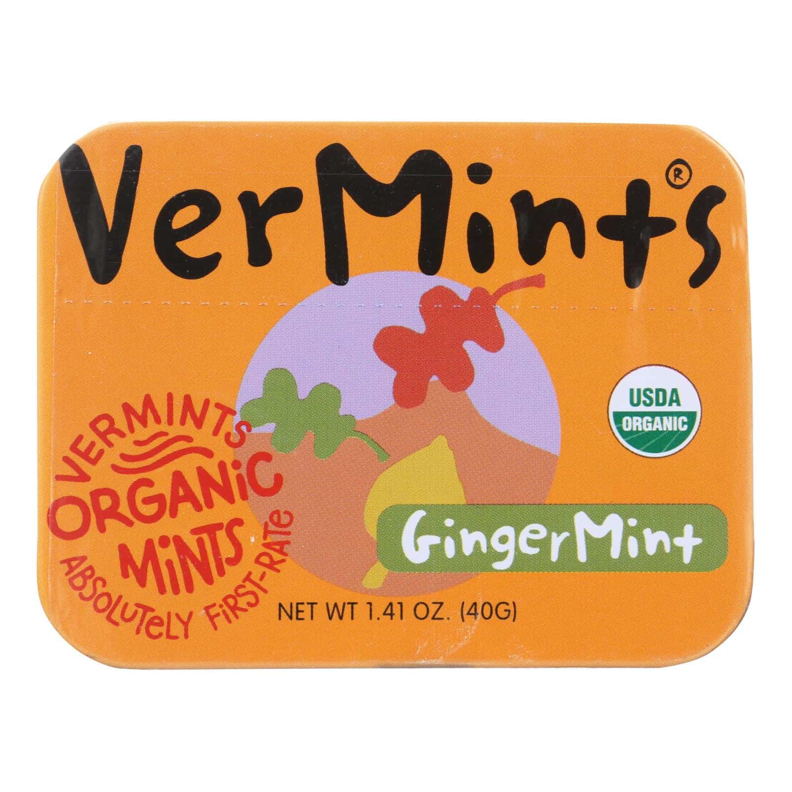VerMints Breath Mints - All Natural - GingerMint - 1.41 oz - Case of 6 - Image 2