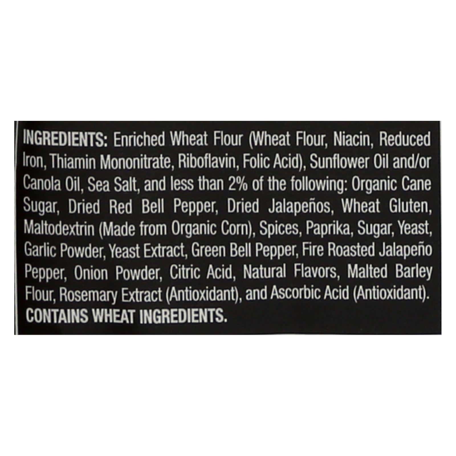 Stacy's Pita Chips Fire Roasted Jalapeno Pita Chips - Roasted Jalapeno - Case of 12 - 7.33 oz.