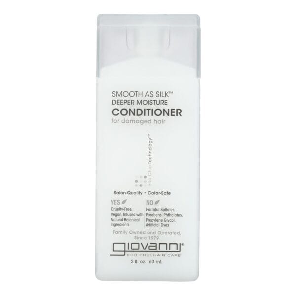 Giovanni Smooth As Silk Deeper Moisture Conditioner - 2 fl oz - Case of 12 - Image 2