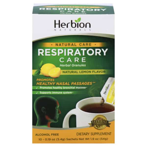 Herbion Naturals Respiratory Care - Natural Care - Herbal Granules - Lemon - 10 Packets - Image 2
