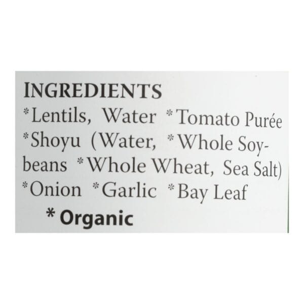 Eden Foods Organic Lentils with Onion and Bay Leaf - Case of 12 - 15 oz.