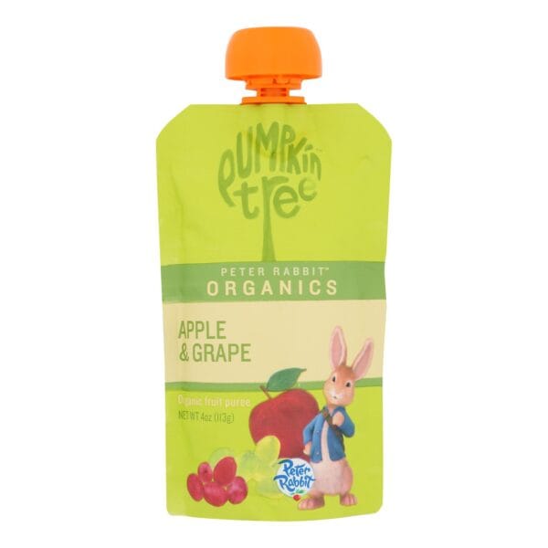 Peter Rabbit Organics Fruit Snacks - Apple and Grape - Case of 10 - 4 oz.