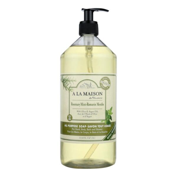 A La Maison - Liquid Hand Soap - Rosemary Mint - 33.8 fl oz. - Image 2