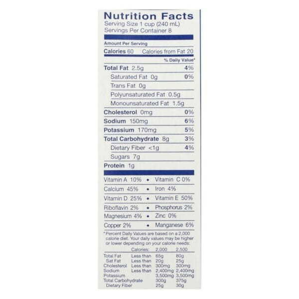 Almond Breeze - Almond Milk - Original - Case of 8 - 64 fl oz. - Image 2