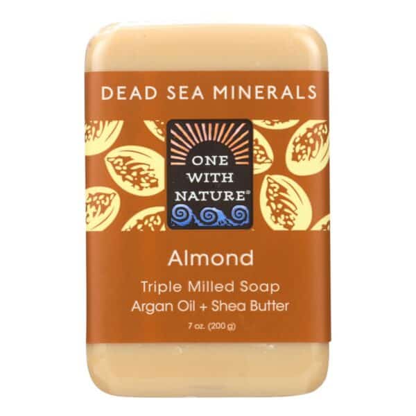 One With Nature Almond Soap Bar - 7 oz - Image 2