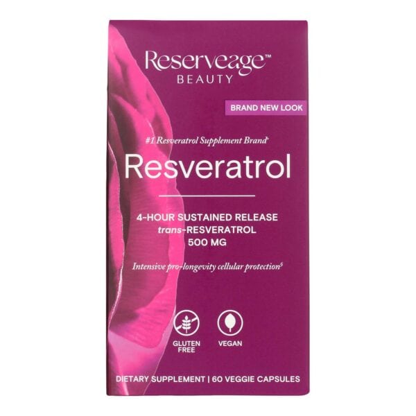 Reserveage Nutrition - Supp Resveratrol 500mg - 1 Each-60 VCAP
